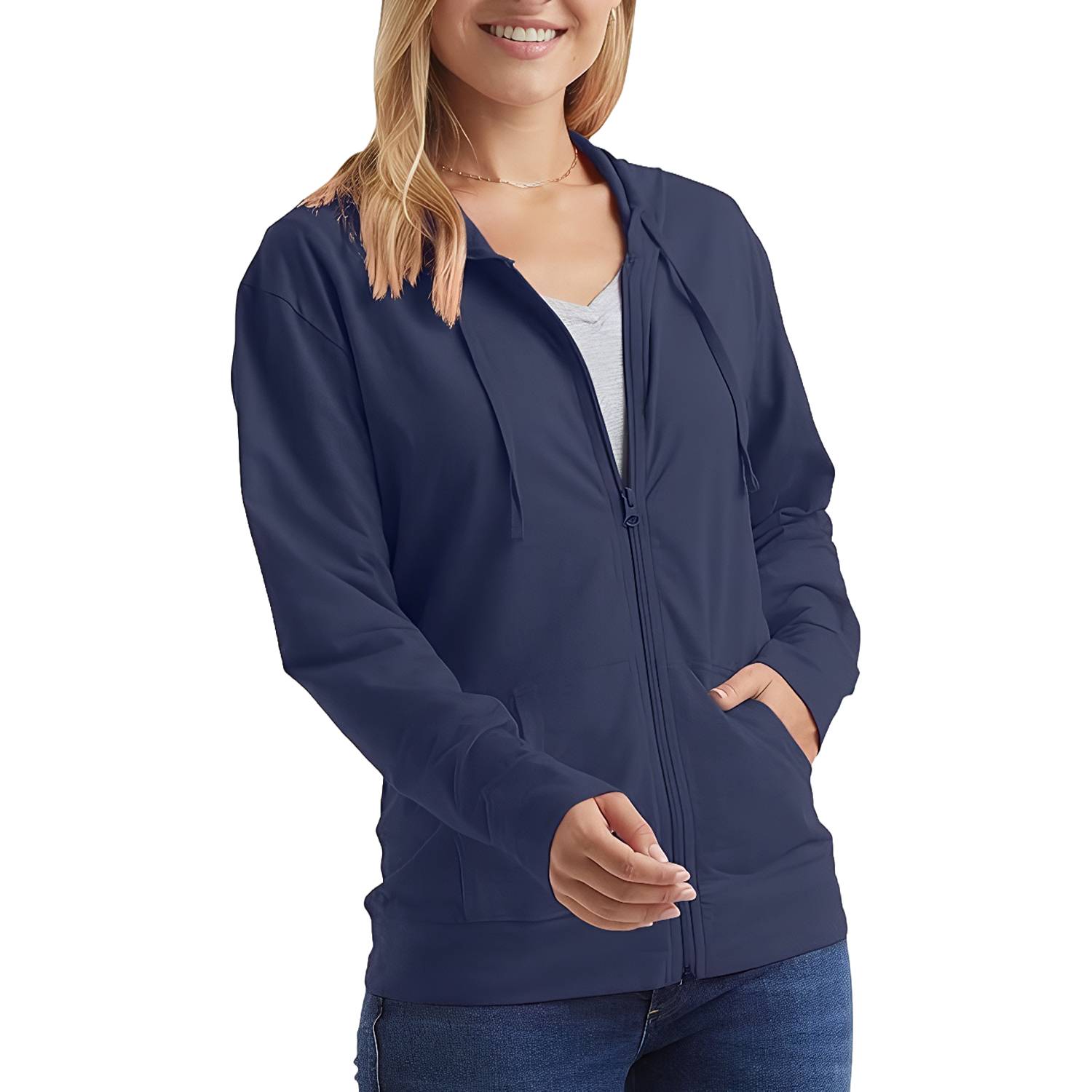 Plus Size Women Solid Color Hoodie - Image 8
