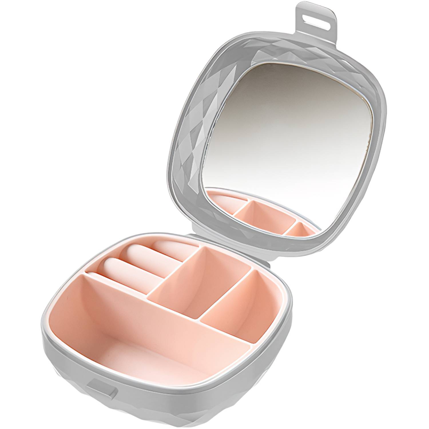 Portable Jewelry Organizer Box w/ Mirror - Image 5