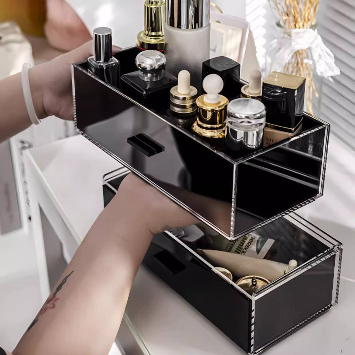 3-Tier Acrylic Drawer Organizer Box - Image 7