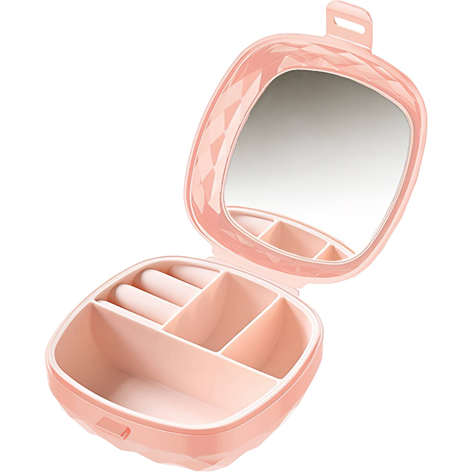 Portable Jewelry Organizer Box w/ Mirror - Image 7