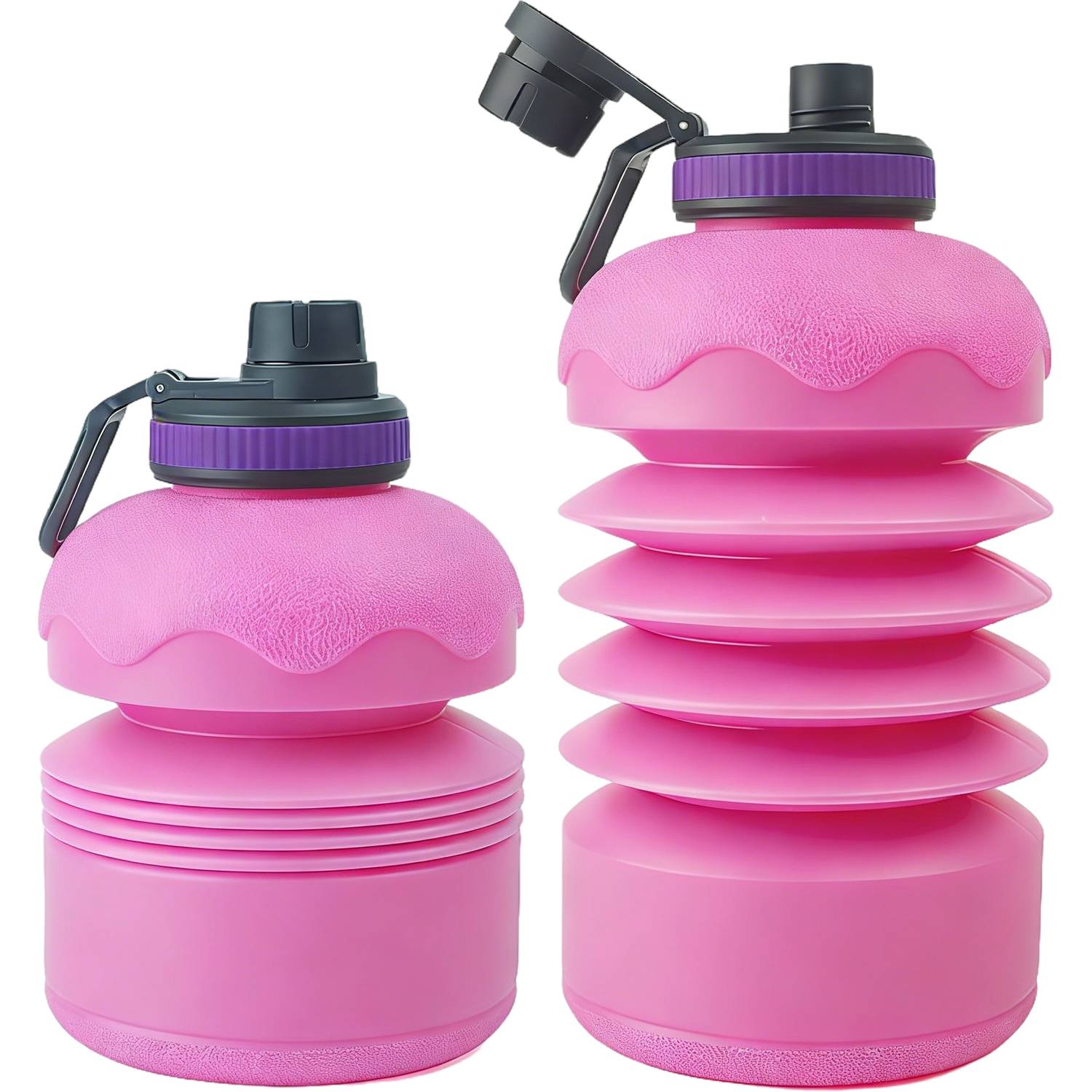 74oz Large Capacity Collapsible Silicone Water Bottle - Image 5