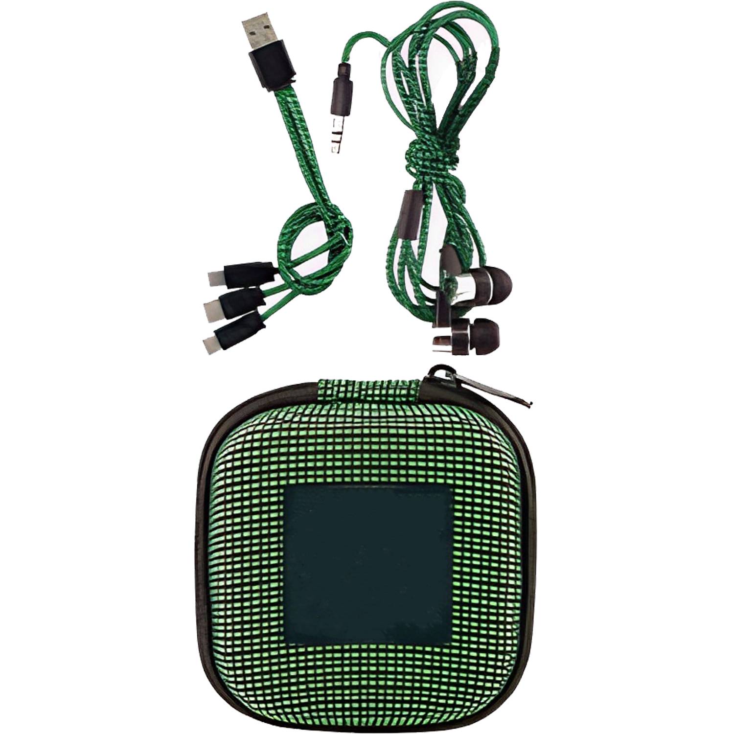 Charging Cable Wired Earbuds Kit w/ Case - Image 8