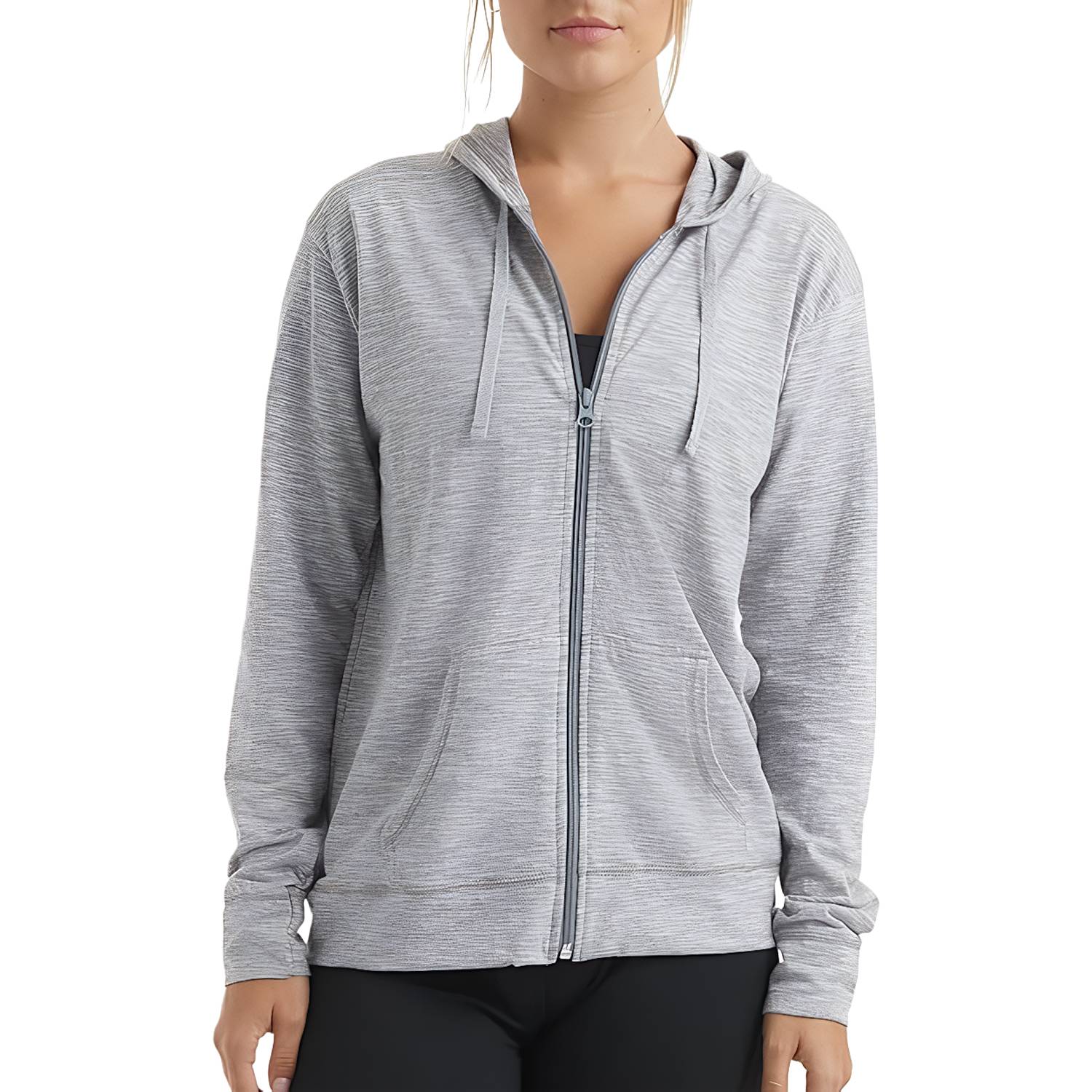 Plus Size Women Solid Color Hoodie - Image 7