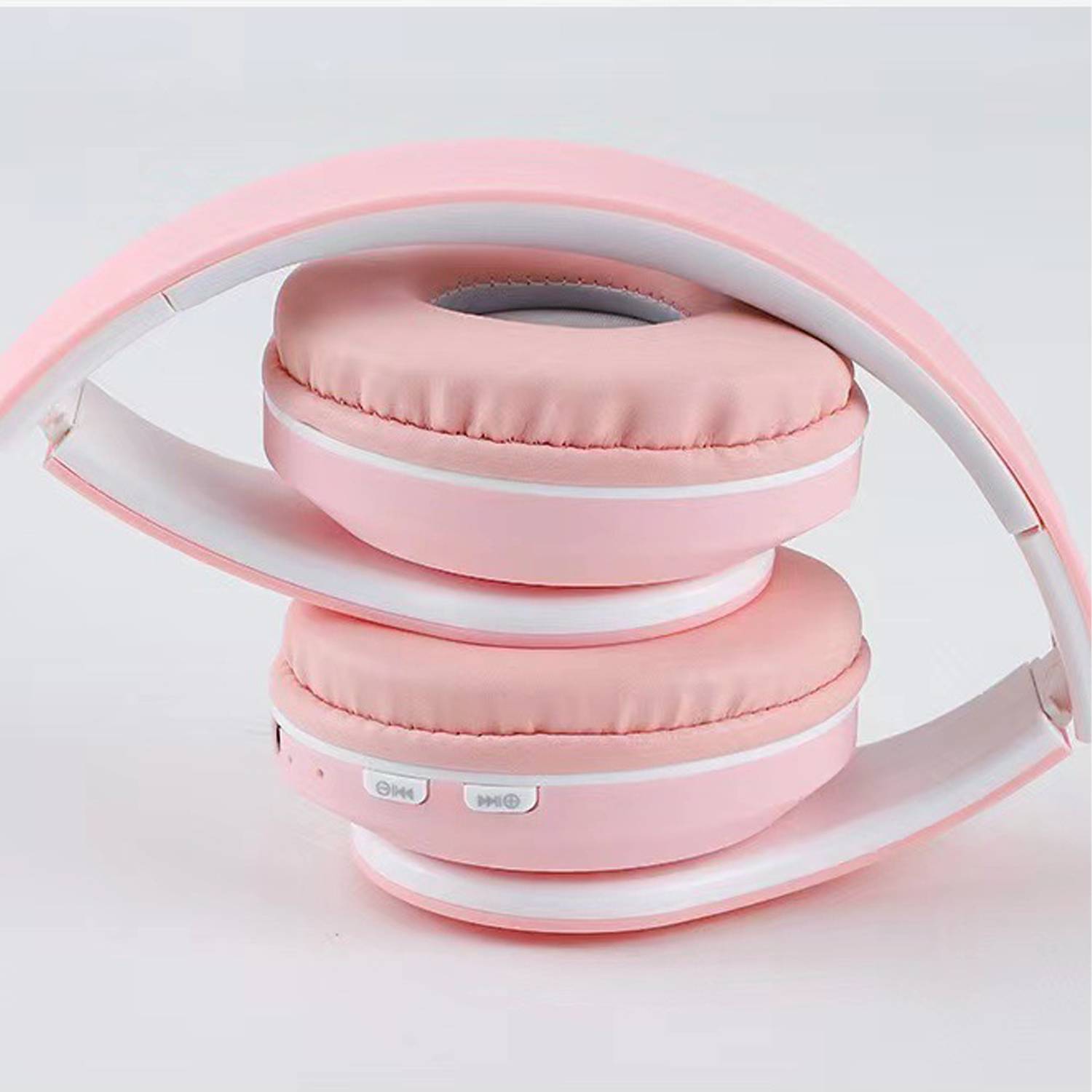 Wireless Bluetooth Foldable LED Over-Ear Headphones - Image 3