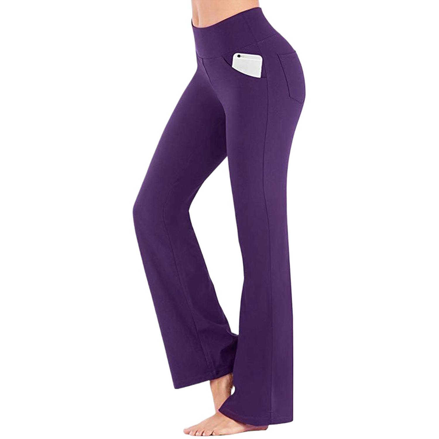 Women High-Waisted Flared Yoga Pants - Image 7