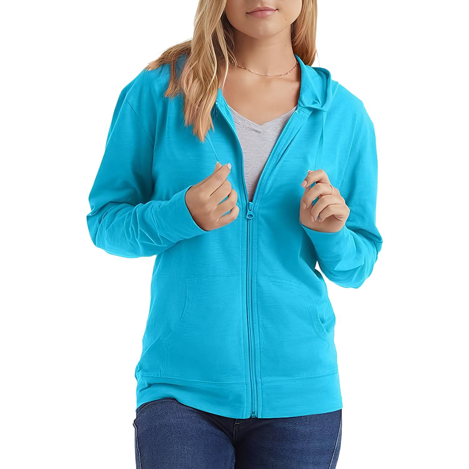 Plus Size Women Solid Color Hoodie - Image 9