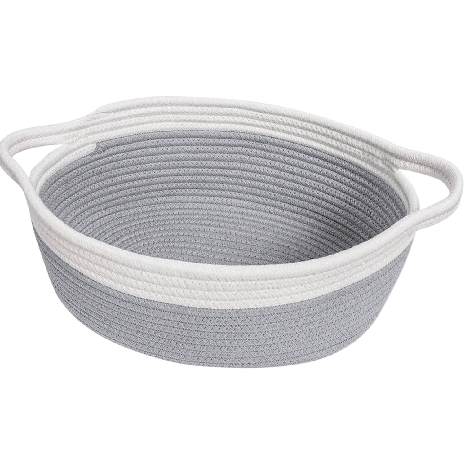 Hand Woven Cotton Rope Storage Basket - Image 11