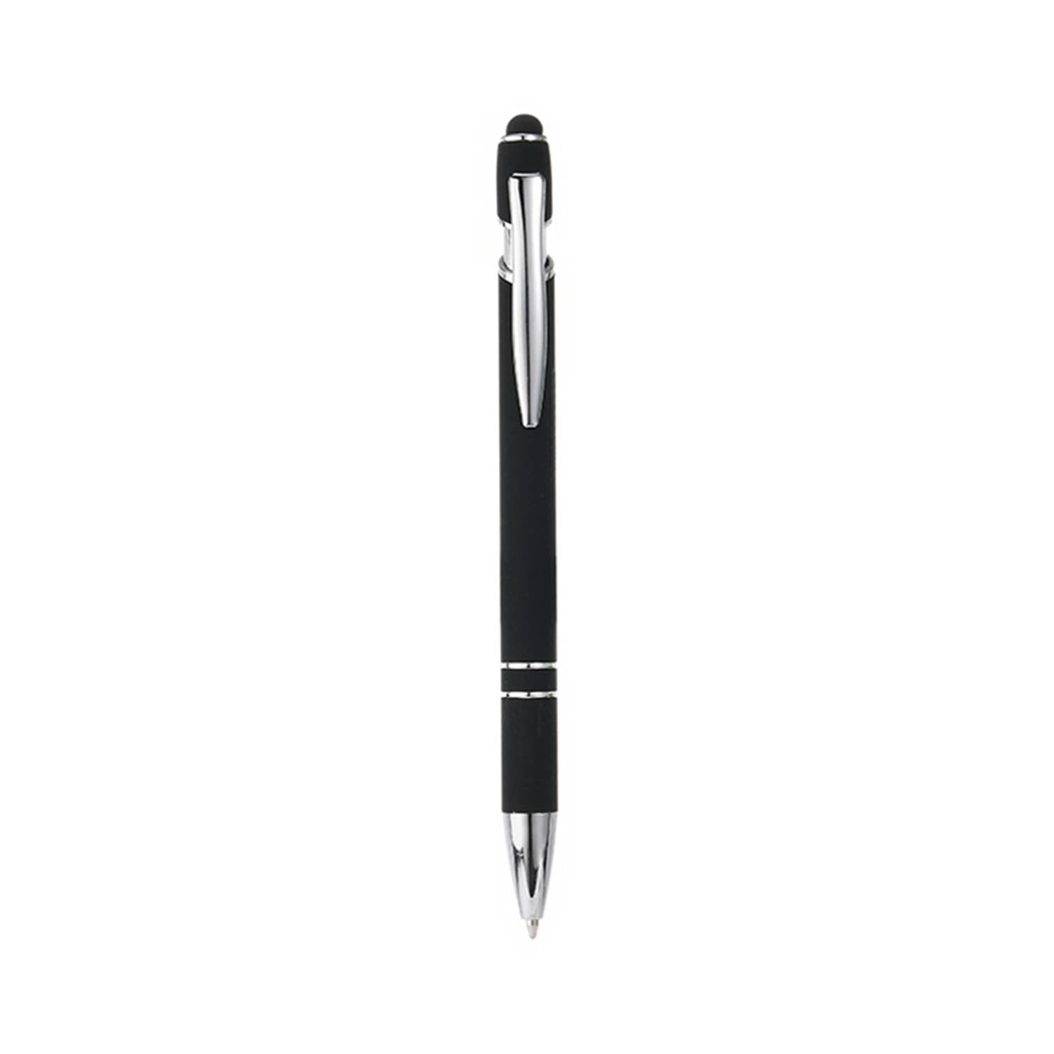 Retractable Aluminum Ballpoint Pen w/ Stylus - Image 12